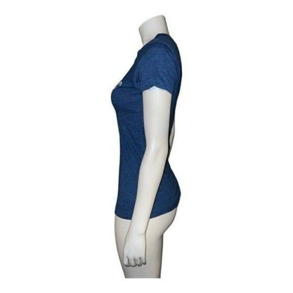 NFL Indianapolis Colts Womens Split-Neck T-Shirt Blue White Fitted Medium NWT - Picture 3 of 7